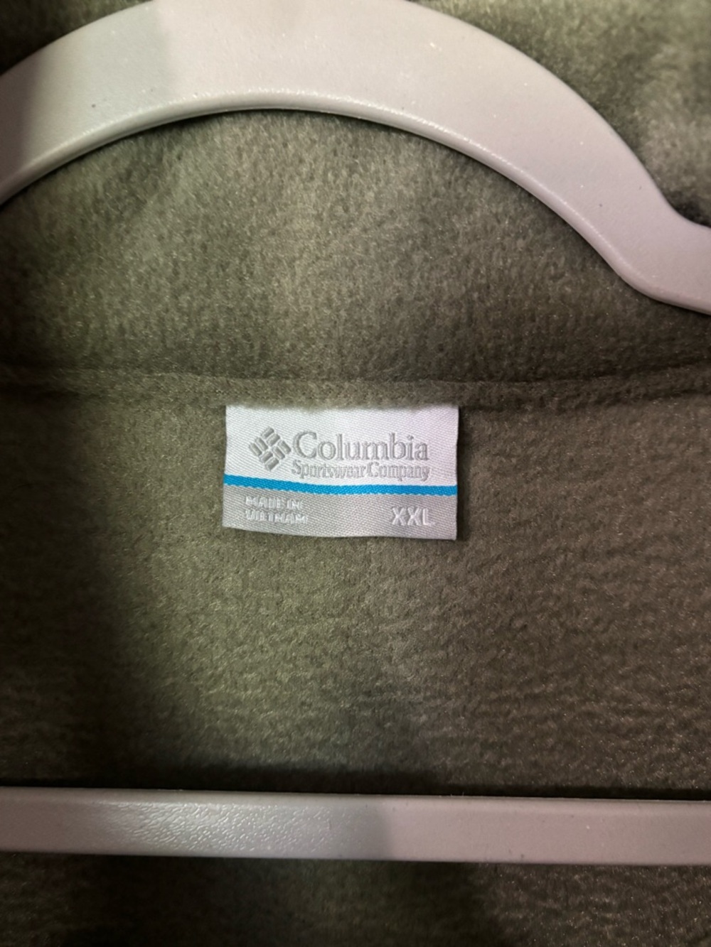 Columbia Olive Green Full-Zip Performance Fleece Jacket. SO soft & warm! XXL. - Picture 4 of 6